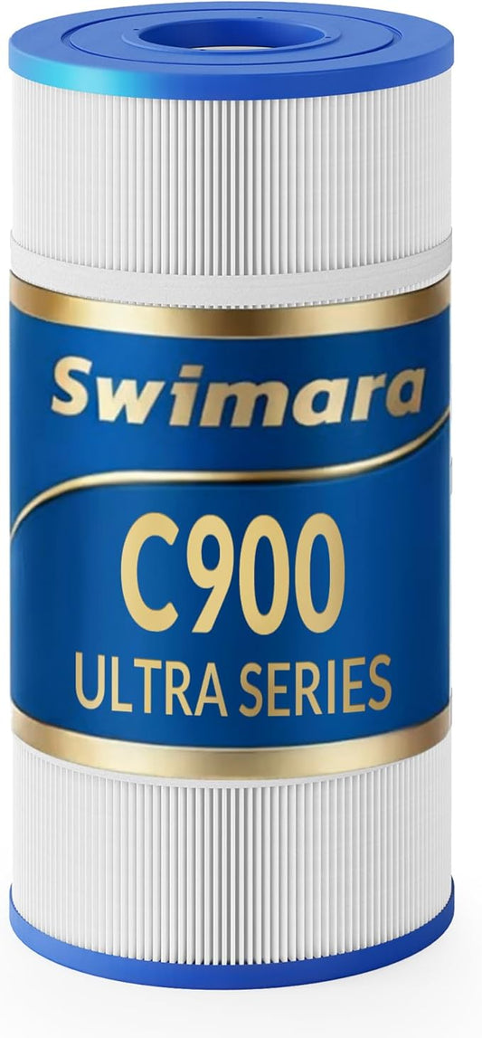 Pool Filter Cartridge, 5oz Trilobal Heavy-Duty Fabric, Ultra Series, Compatible with Hayward Star-Clear Plus C900 C751, Replacement for CX900RE CX760RE, PA90 PA76, 90 Sq. Ft. (8.9" Dia)
