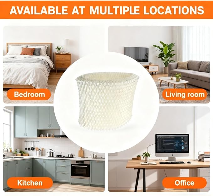 Humidifier Filter C Compatible with Honeywell HC-888N, HC-888, Wicking Filters Replacement Pack of 2