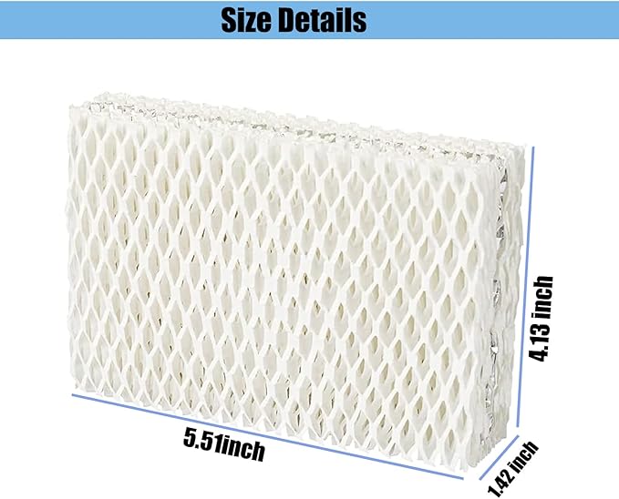 4 Pack WF813 Humidifier Filter Replacement for Equate EQWF813,Relion WF813 RCM-832 RCM-832N,ProCare RWF813 PCWF813 PCCM832N AC813 PCCM-840,Equate EQ-2119-UL Cool Mist Humidifiers Wick Filters