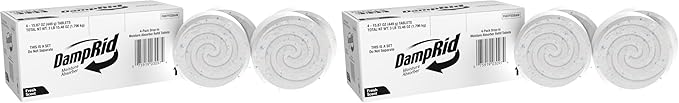 DampRid Moisture Absorber Drop-In Tablet Refill Pack, Fresh Scent, 15.8 oz,Attract and Trap Excess Moisture & Eliminate Musty Odors for Cleaner,Fresher AirNew & Improved 4 Count, (Pack of 2)