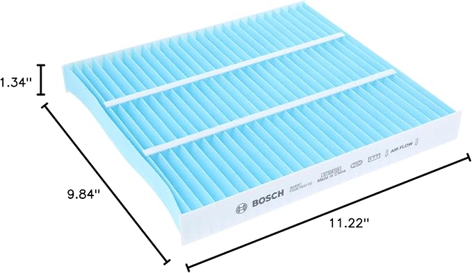 BOSCH 6040C HEPA Cabin Air Filter - Compatible with Select Dodge Durango; Jeep Grand Cherokee, Grand Cherokee WK (Pack of 3)