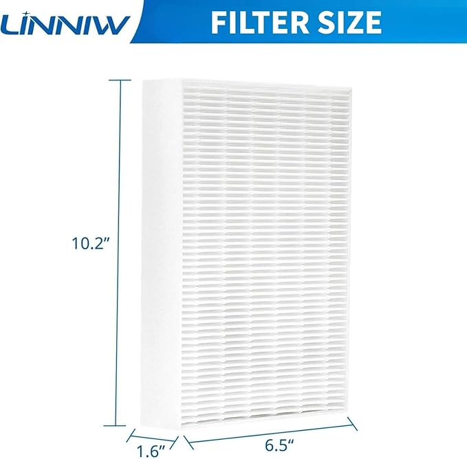 HPA300 HEPA Filter R Replacement Compatible with Honeywell HPA100 HPA200 HPA300 and 5000 Series Air Purifiers, 6 Pack Air Filters, Part# HRF-R3 & HRF-R2 & HRF-R1