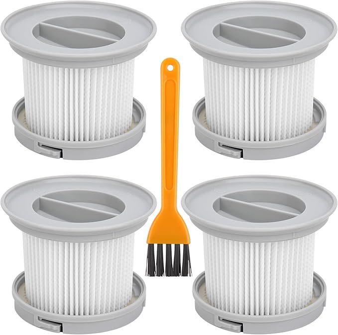 FSV011 Replacement Filters for FABULETTA 23Ft Corded Stick Vacuum Cleaner - 4Pack (NOTE: IT IS NOT FSV001 Filter)