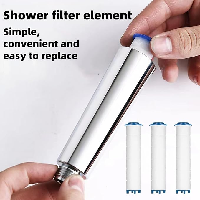 Showerhead Filters 10 Pcs, Ion Shower Drops Head Filter, PP Cotton Filtered Shower Handheld, Filter Element Multiple Specifications, Suitable for Different Models of Shower Heads (White, 9cm/3.54in)