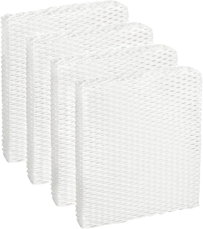 4 Pack MD1-0034 Humidifier Wick Replacement Filter Compatible with Vornado EV100, EV200, EVDC300, EVDC500, Evap2, Evaporative Humidifiers, 1 inch Thick