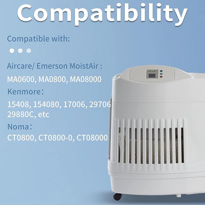MAF2 Humidifier Filter Compatible with Aircare MA0800, MA0600, Kenmore 17006, 15408, Esscik Air MiostAIR MA0800, MA0600, 2 Packs