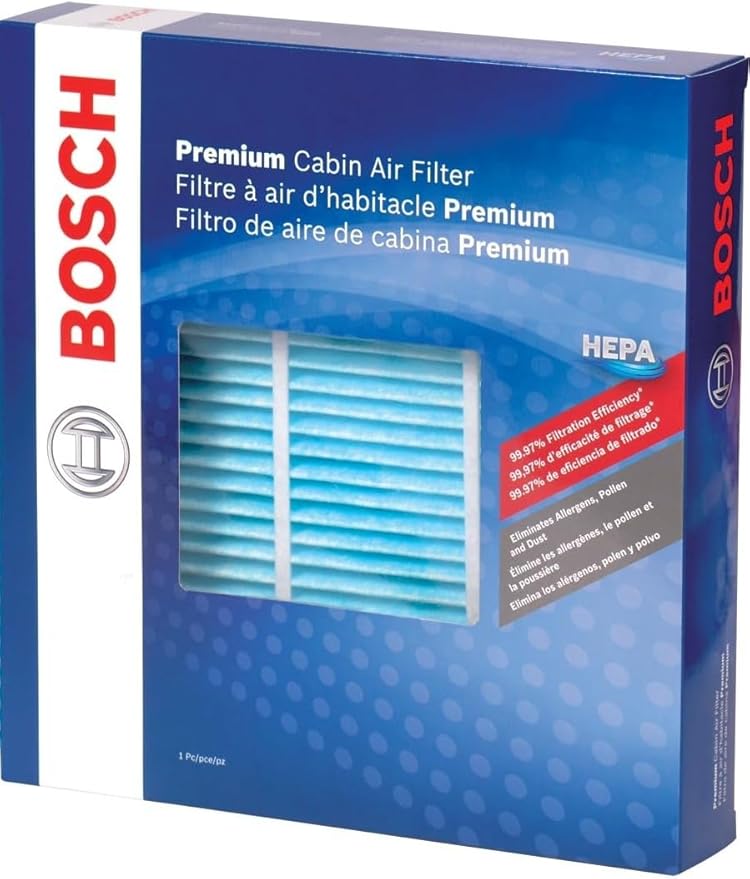 BOSCH 6098C HEPA Cabin Air Filter - Compatible with Select Mercedes-Benz AMG GT, C, CLS, E, EQE, EQE SUV, EQS, G, GL, GLC, GLE, GLS, ML (250, 300, 350, 400, 450, 550, 580, 43 AMG, 53 AMG, 63 AMG)