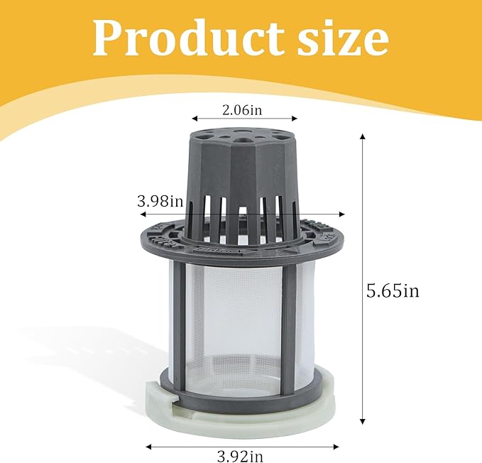 WD49X24057 Ge Dishwasher Filter Ultra Fine Filter Kit Compatible With General GE Dishwasher Filter Replacement WD12X10416 WD12X20107 WD12X21976 WD12X22560 WD12X23736 WD12X20340 WD12X21676 WD12X20549
