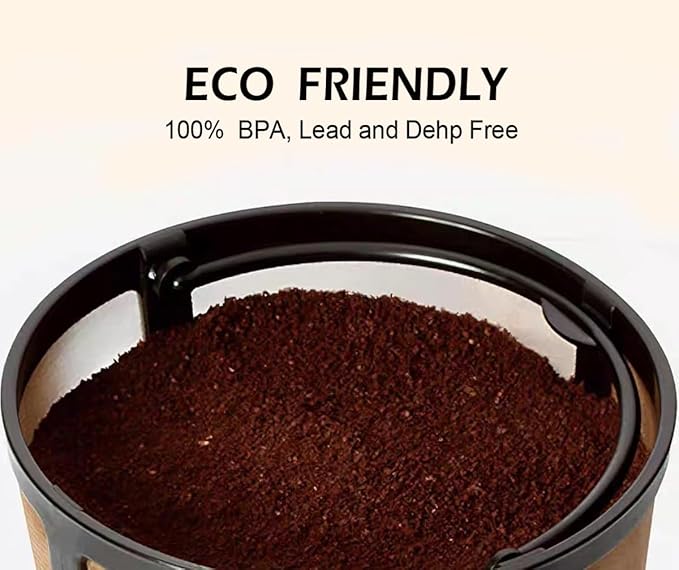 Reusable Coffee Filter for BUNN 10-12 Cup Coffee Makers - Durable Stainless Steel Mesh Replacement - Flat Bottom Basket Coffee Filter for BUNN Home Brewers - BPA Free & Dishwasher Safe(2 Pack)