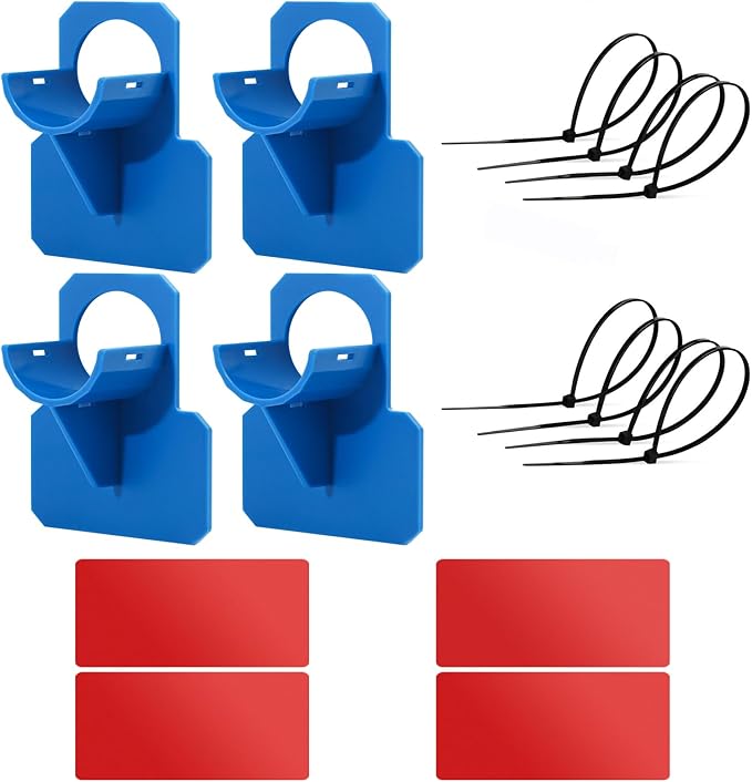 Holders for Above Ground Pool Hoses, Swimming Pool Hose Holders for Keep Hoses Fixed, Pool Filter Hose Holders 4 Pcs (Blue)