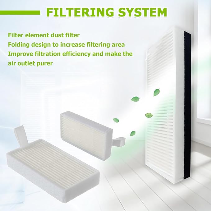 HEPA Vacuum Filters Replace for I-LIFE v3 v3s V3s pro v5 v5s v5s Pro I-LIFE Robot Vacuum Filters(pack of 10pcs)