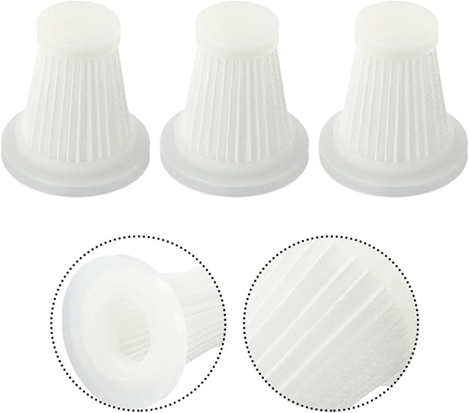 Reusable Filter Set, For Car Vacuum Cleaner, Washable Accessories For Maintaining Vehicle Interior Cleanliness, Compatible With Models Requiring Regular Filter Changes(3pcs)