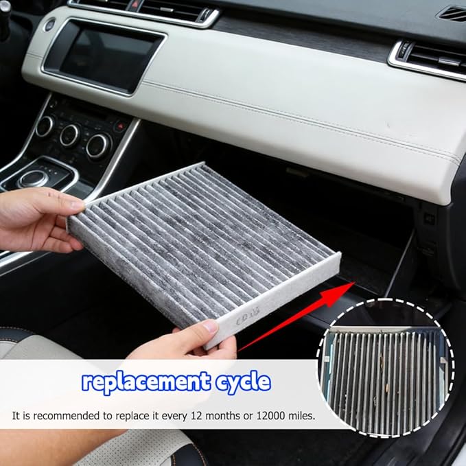 Cabin Air Filter, Automotive Replacement Air Filters with Activated Carbon, for CF10285