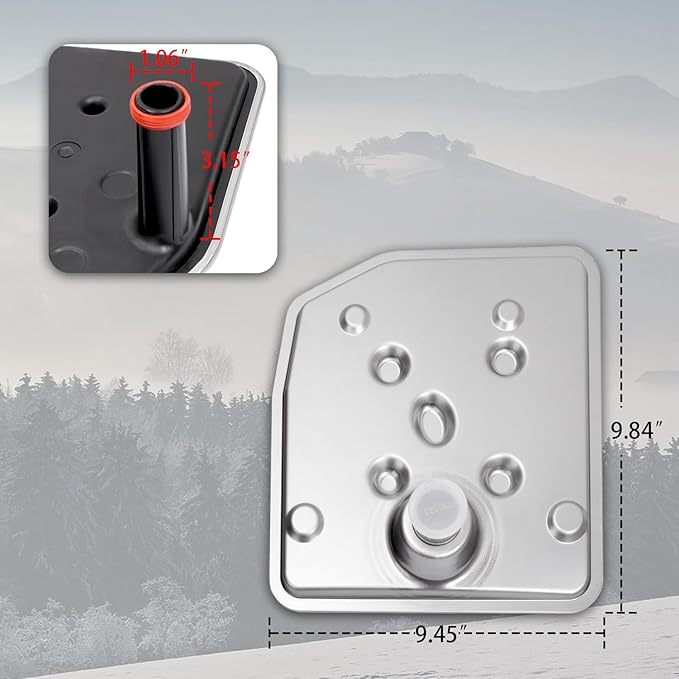6R80 Transmission Filter with Gasket Kits Compatible with 09-17 Expedition, 11-17 F150 Mustang Navigator Replaces OE# FT-188, BL3Z7A098A