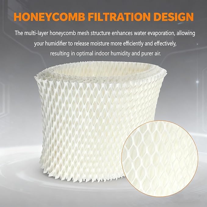 Humidifier Filter C Compatible with Honeywell HC-888N, HC-888, Wicking Filters Replacement Pack of 2