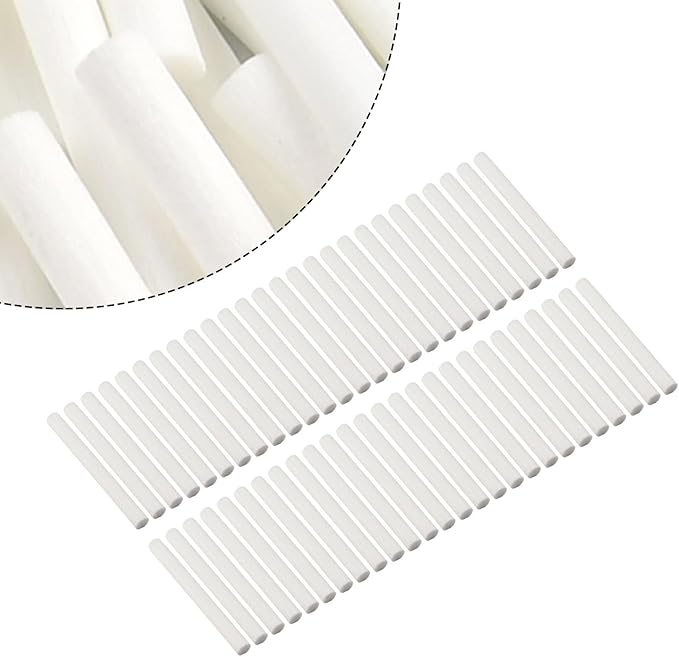 50 Piece Pack Replacement Filter Sponges for Car Essential Oil Diffuser Humidifier Refill Compatible with Vehicle Air Vent Aroma Units