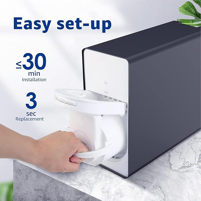 Waterdrop D6RF Filter, Replacement for D6 Tankless Reverse Osmosis System, 1-year Lifetime, Reduce PFAS