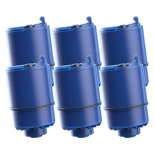 AQUA CREST Faucet Filter Replacement for All PUR®Plus Water Filter Replacement, PUR® Filter Replacement RF-9999®, NSF 42 Certified, 9-Month, 1800-Gallon, 6 Pack