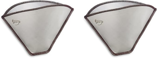 Fino Flexible Mesh Reusable Coffee Filter, Number 4-Size, Brews 8 to 12-Servings, Set of 2