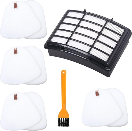 1 HEPA + 4 Foam &Felt Filters For Shark Vacuum Navigator Lift Away Filter Replacement NV350, NV351, NV352, NV355, NV356E, NV360, NV370, UV440, UV540, CU500 Replacement Parts XFF350 and XHF350