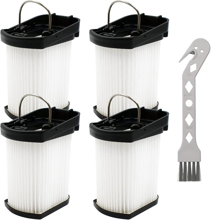 Replacement Vacuum Filters Compatible with Shark WANDVAC Cordless Hand Vacuum WV401 WV410CO WV401BL WV401PK WV403BR WV410PR WV410BL WV410GN WV410TL - Fabric Filters Compare to Part XFFWV400-4 Pack
