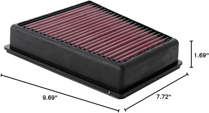 K&N High-Flow Original Lifetime Engine Air Filter: Increase Power: Premium, Washable: Compatible with 2020-2026 Buick/Chevrolet: Encore, Envista, Trailblazer, Trax, 33-5107