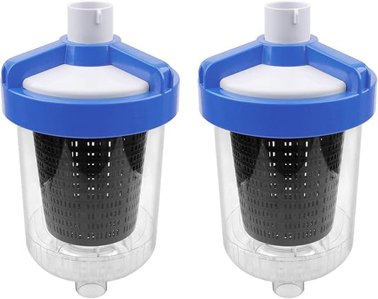 ATRACYPART Inline Pool Leaf Canister Compatible with Hayward W560 PoolVac Navigator Standard, Leaf Catcher Filter with Strainer Basket and Skimmer Socks （2 Pack）