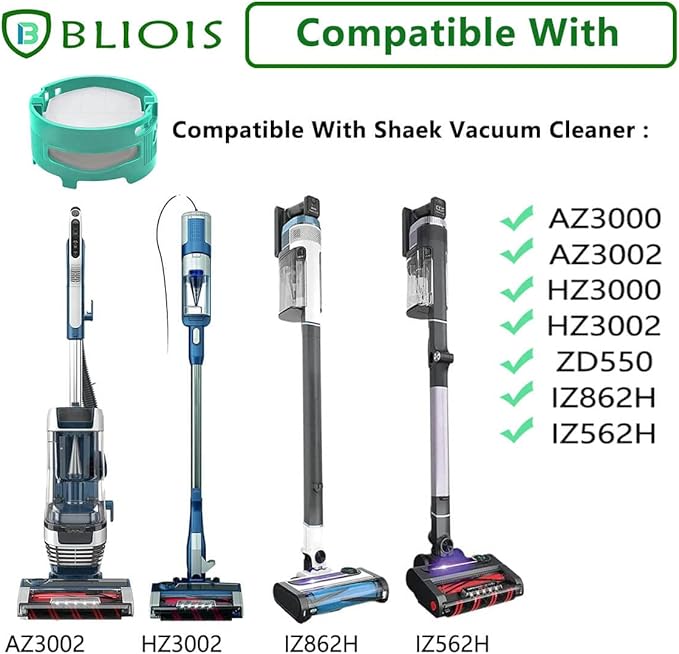 [4 Pack] Replacement for Shark Odor Neutralizer Cartridge, Odor Elimination Replacement for Shark LA702 ZU102 Vacuum Cleaner Accessories AZ3002 AZ4002 air Purifier HP302. -1541fc3000,Teal