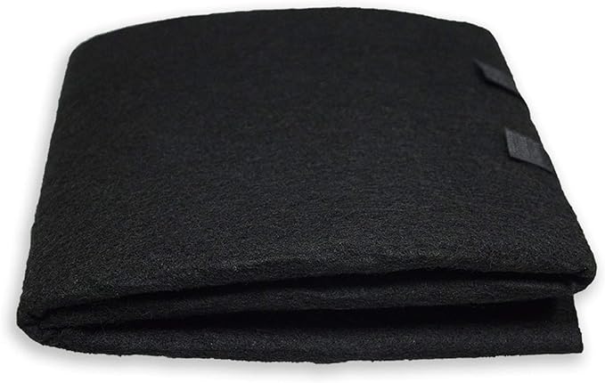 PUREBURG 16"x48" Cut-to-Fit Carbon Filter Sheet - Universal Charcoal Air Filter Roll for Range Hoods, Furnace, Air Purifiers, Dehumidifiers - High-Efficiency Household Odor & VOC Eliminator, Pack of 1