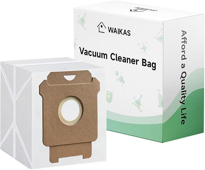 WAIKAS 18 Pack Vacuum Bags for iRobot Roomba 104 105 405 504 505 507 705 Combo 10 Max, i7 i7+ i3+ i4+ i5+ i6+ i8+ j5+ j6+ j7+ j8+ j9+ s9+, i s j Vac Series, All Clean Base Automatic Dirt Disposal Bags