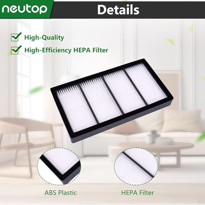 Replacement Filters Compatible with iRobot Roomba S Series S9 9150 S9+ Plus 9550 Robot Vacuums, 8-Pack.