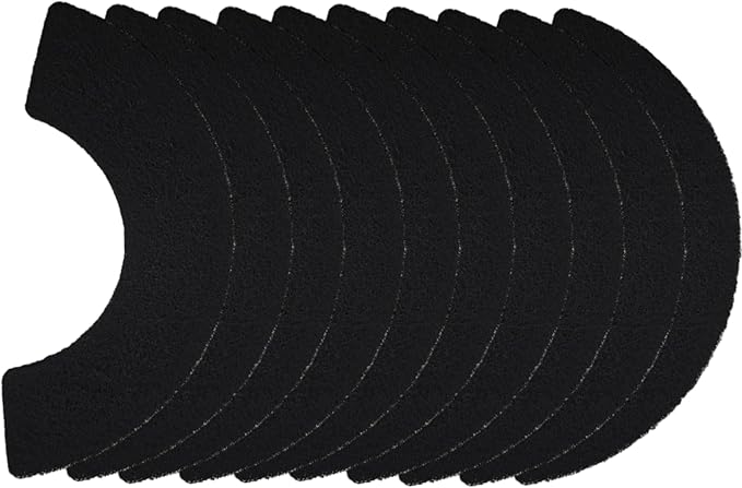 MEDUWEDU [10-Pack] Compatible with Model L4, Replacement Activated Charcoal Filters for Litter Box Carbon Premium Filter, Absorb Unpleasant Odors Control Damp from Pets and Keep Home Fresh
