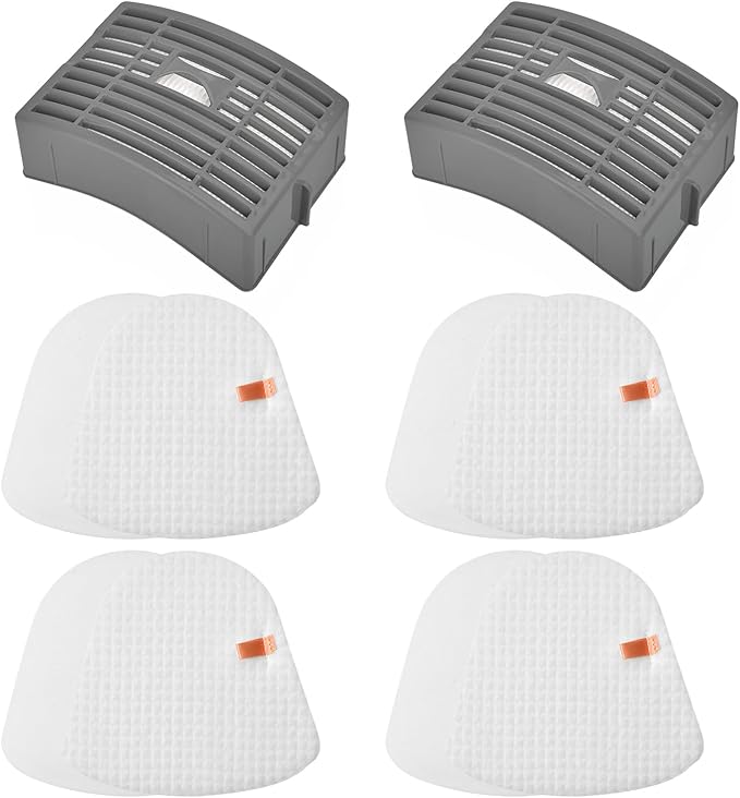Anewise Filter Replacement for Shark Navigator NV586 NV581 NV581Q NV585 NV580 Powered Lift Away DLX Upright Vacuum Cleaner, Compare to Part # XFFT580 & XHEP580, 2 HEPA Post +4 Foam & Felt Filters