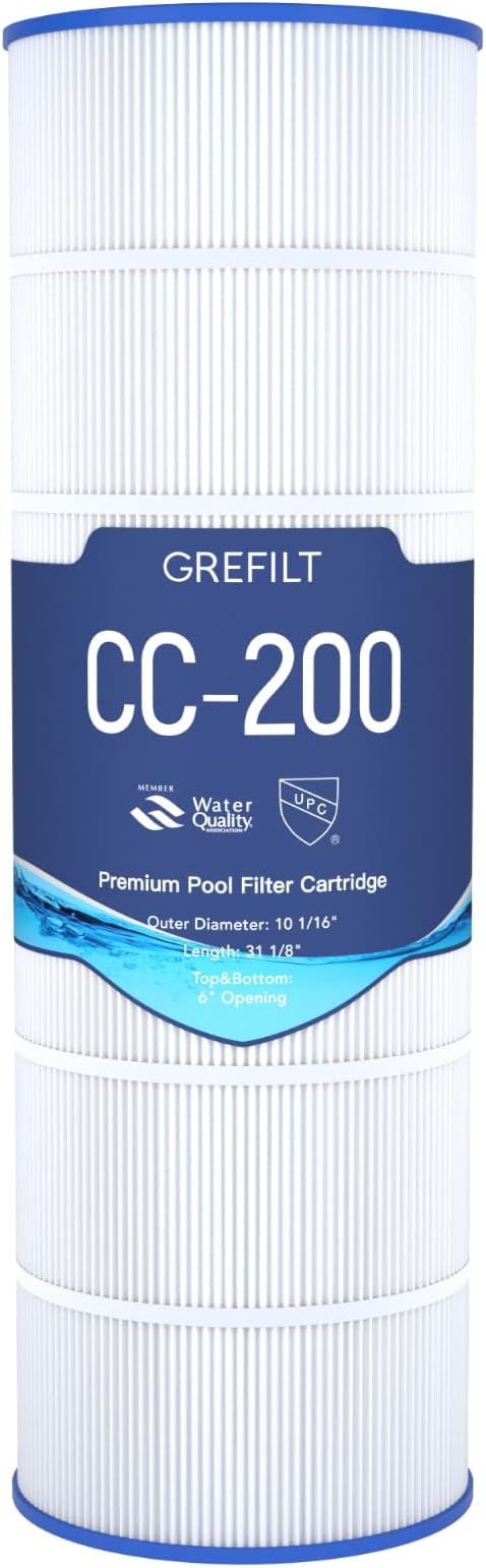 CC200 Pool Filter Cartridge, Compatible with Pentair Clean & Clear 200, Replaces Pentair R173217, Pleatco PAP200, Unicel C-9419, Filbur FC-0688, 200 sq.ft