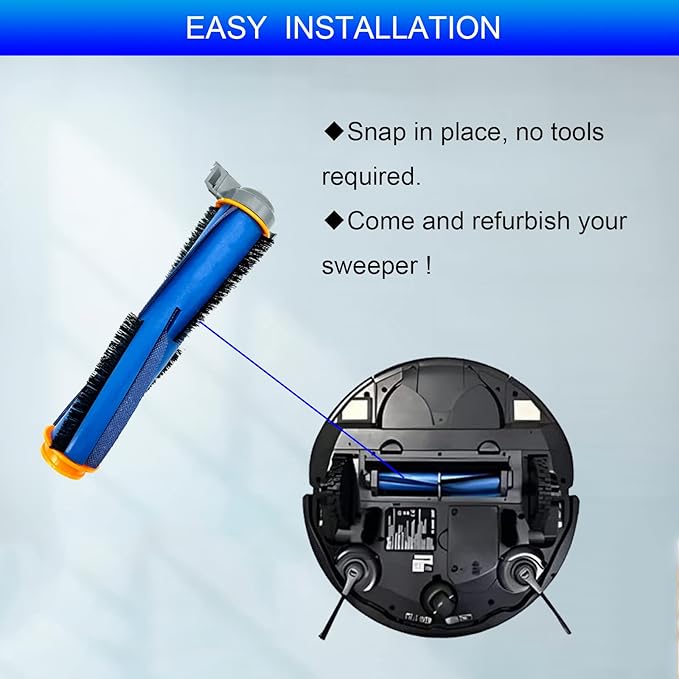 2 Pack AV2501S Brush Roller Replacement Parts Compatible with Shark AV2501AE RV2502AE AV2511AE UR2500SR RV2610WD RV2620WD RV2520AOUS AV2510AOUS AI Robot Vacuum Brush
