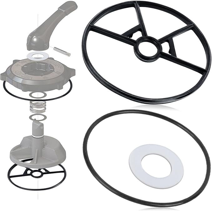Spider Gasket Kit Pool Sand Filter Valve Seal Gasket Parts Replacement for Hayward Sp0714t Vari-Flo XL Valve and SPX0714CA O-Rings Gasket