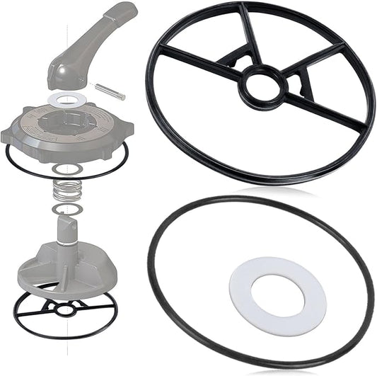 Spider Gasket Kit Pool Sand Filter Valve Seal Gasket Parts Replacement for Hayward Sp0714t Vari-Flo XL Valve and SPX0714CA O-Rings Gasket