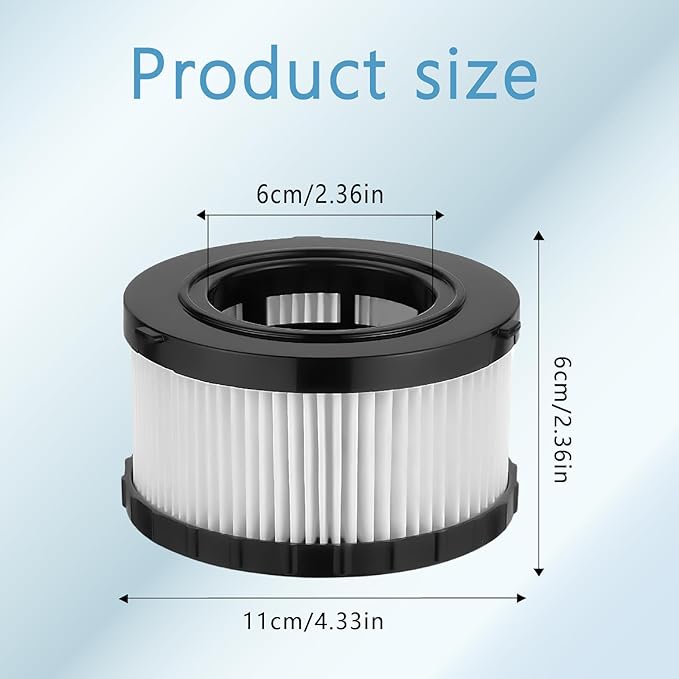 DC5151H Replacement HEPA Filter for ewelt DC515, DCV517, DCV517B Models - OEM Grade Filtration (3 Pack)