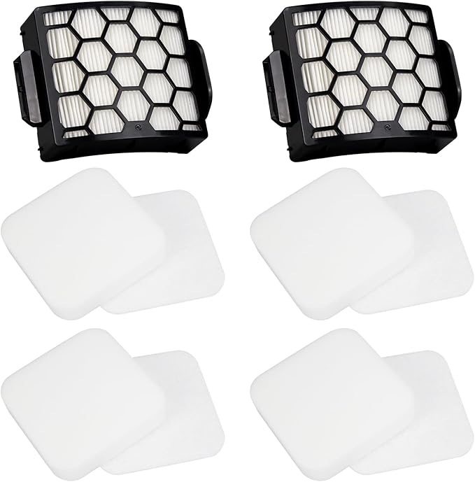LA742 Filter Replacement for Shark Rotator Lift-Away LA742 LA700 LA701 LA702 LA322 ADV DuoClean PowerFins Upright Vacuum Cleaner (2 HEPA 4 Foam)