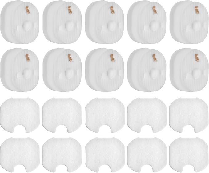 Anewise 10 Pack HV301 Filter Replacement for Shark Rocket HV301 HV30126 HV300 HV302 HV292 HV305 HV307 UV450 QS301 CS100 Ultralight Corded Stick Vacuum, Part #XFFV300, 10 Foam + Felt + Post Filters