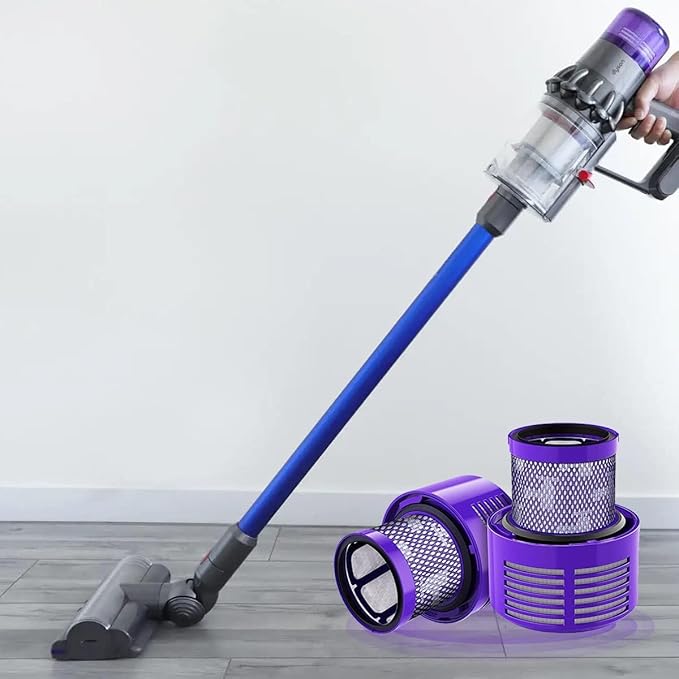 HEPA Filter Replacements for Dyson Cyclone V10 Animal V10 Absolute SV12 V10 Total Clean Cordless Stick Vacuum Part no. 969082-01 (2 Pack)