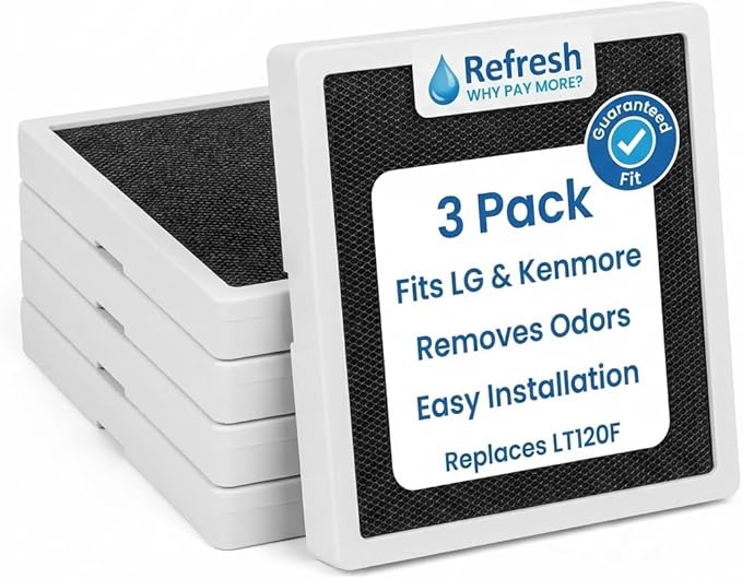 Refresh R-9918 Replacement Compatible with Kenmore 46-9918, 9918, 469918, ADQ73214402, ADQ73214404 and LG LT120F Refrigerator Air Filter