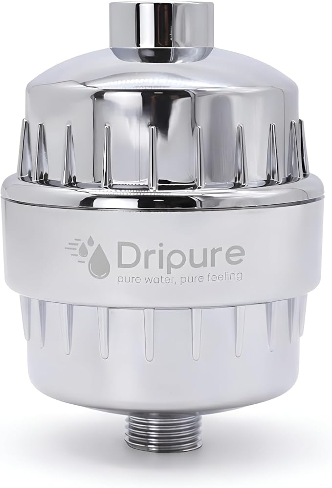 Universal Shower Filter, High Pressure Shower Filter Designed With Multi-Stage Filtration, Extra Replacement Cartridge Included, Compatible With Most Setups, Standard G1/2 Connection