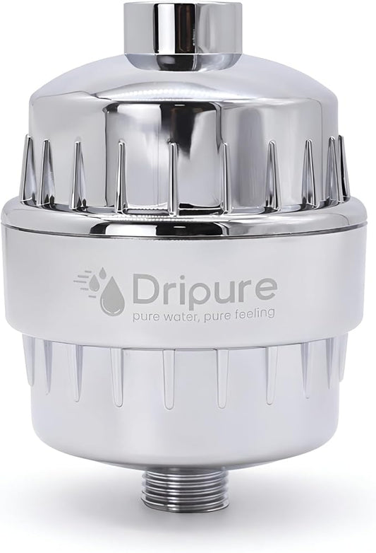 Universal Shower Filter, High Pressure Shower Filter Designed With Multi-Stage Filtration, Extra Replacement Cartridge Included, Compatible With Most Setups, Standard G1/2 Connection