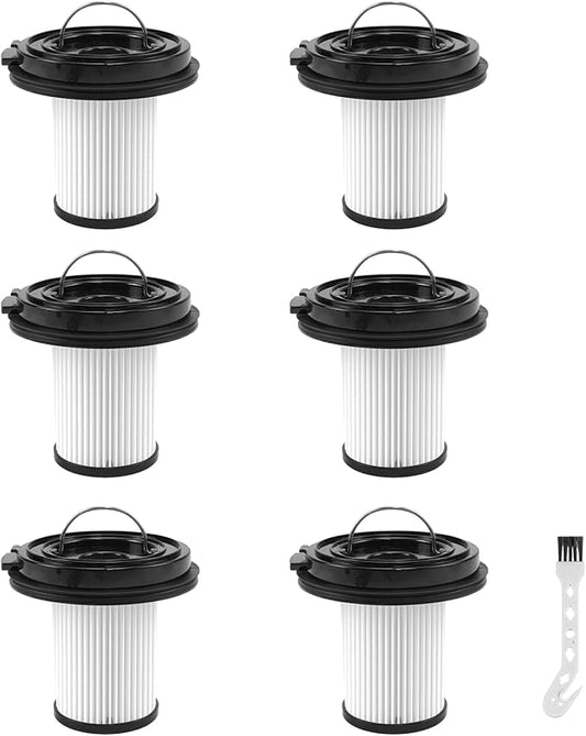 6Pack XR Filter Replacement for Bissell Cleanview XR 200W/ Cleanview XR Pet 300W Stick Cordless Vacuum Cleaner 3789U 3789X 3797V 3797W 3789 3797