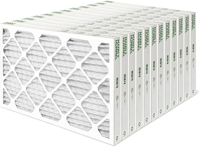 Mann+Hummel 14x20x2 MERV 8 Pleated HVAC AC Furnace Air Filters. Case of 12. (Exact Size: 13.5 x 19.5 x 1.75 Inches)