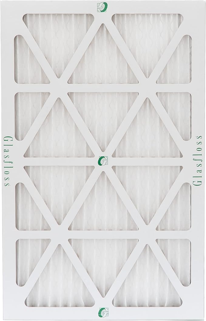 Glasfloss 16x25x1 MERV 10 AC & Furnace Air Filters. Case of 12. Actual Size: 15-1/2 x 24-1/2 x 7/8