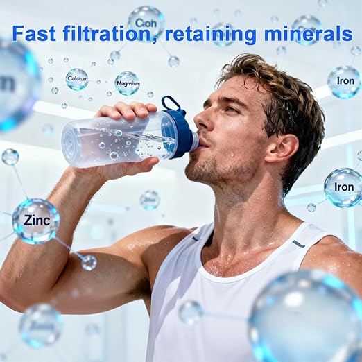 Ecoviva UF800G 0.01μm Ultra-Filtration Under Sink Water Filter Meet NSF 42 / 372 Standards Tankless Ultra Compact Design, No Electricity & Wastewater, Preserve Beneficial Minerals No TDS Reduction