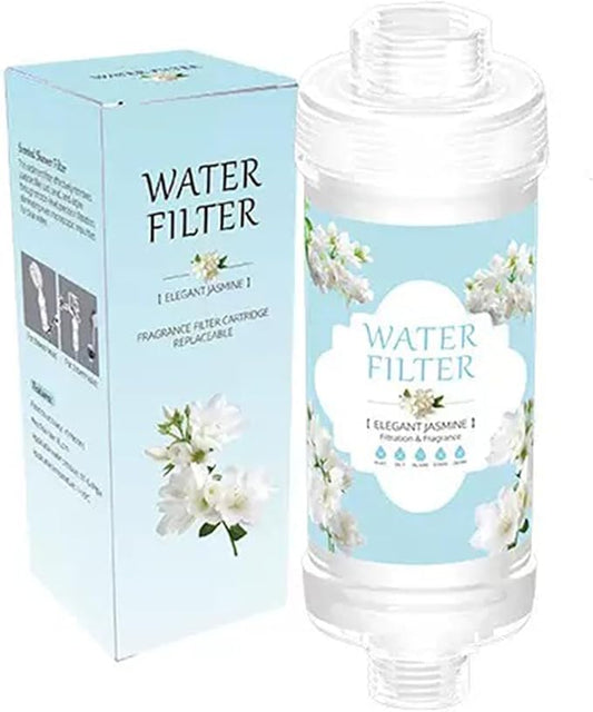 Shower Filter Vitamin C for Hard Water Filter Shower Aromatherapy Replacement Cartridge Bathroom Accessories Remove Chlorine Fluoride Heavy Metals Improves Skin Condition Protects Hair Jasmine