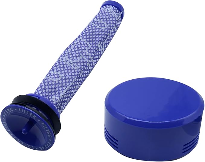 2 Pcs 965661-01 and 967478-01 Vacuum Filter Replacement Kit for V7 V8 Cordless Vacuum (1 Post Filter, 1 Pre Filter)